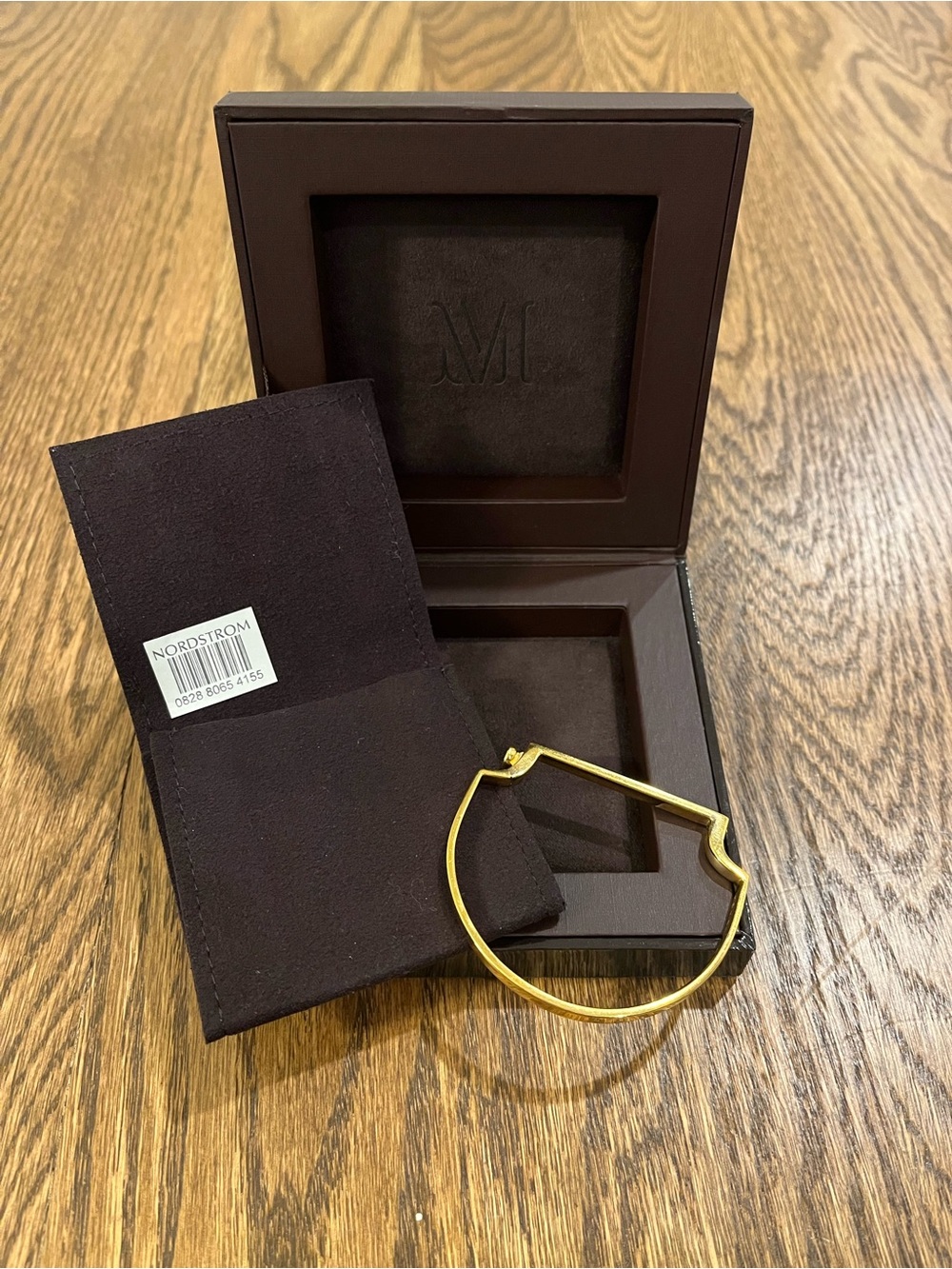 Monica Vinader Signature Bangle | 18k Gold Vermeil | Size Small